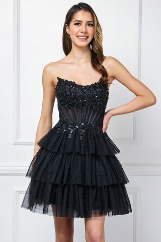 Amelia Couture 9066S - Black Size 14