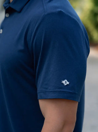 Burlebo Performance Polo - Heather Navy