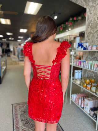 Sherri Hill 56439 - Red Size 10