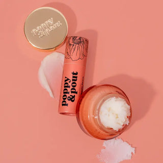 Poppy & Pout Lip Care Gift Set - Pomegranate Peach