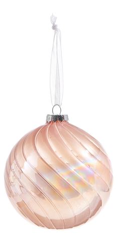 Iridescent Light Pink Ornament