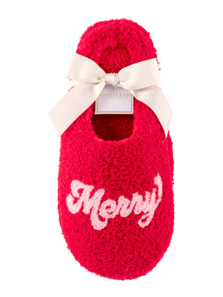 Red "Merry" Slippers