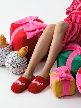 Red "Merry" Slippers