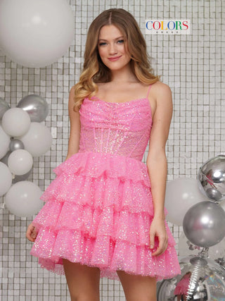 Colors Dress 3345 - Pink Size 14