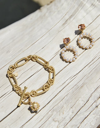 Spartina 449 Baroness Earrings - Pearl