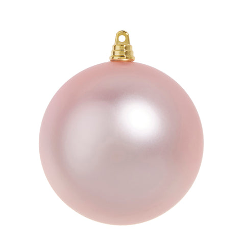 4" Matte Light Pink Ball Ornament