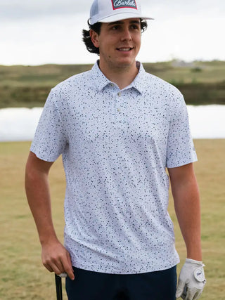 Burlebo Performance Polo - White Speckled