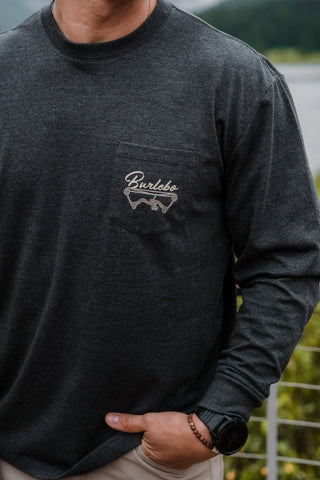 Burlebo Bow Hunting Long Sleeve Tee - Heather Black