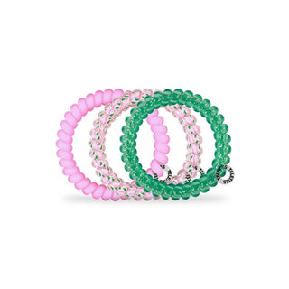 Teleties Spiral Hair Coils | Small | Merry Pinkmas Hair Ties
