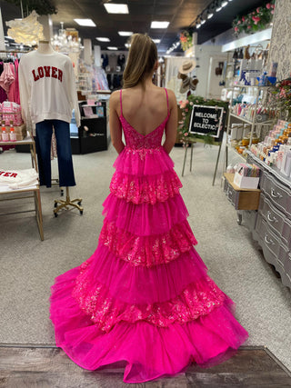Sherri Hill 56982 - Fuchsia Size 0