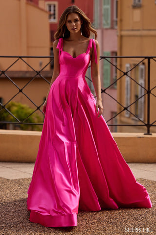 Sherri Hill 57056 - Bright Fuchsia Size 0