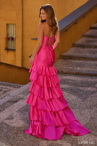 Sherri Hill 57128 - Bright Fuchsia Size 0