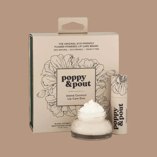 Poppy & Pout Lip Care Gift Set - Island Coconut