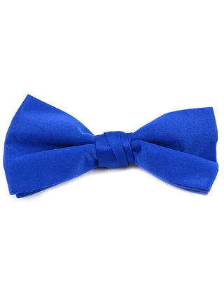Men's Satin Clip On Bow Tie - Royal Blue