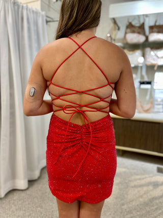 Sherri Hill 55117 - Red Size 10