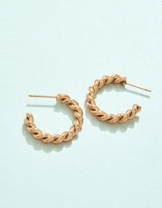 Spartina 449 Splash Collection Mitchelville Hoop Earrings Gold