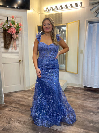 Sherri Hill 56209 - Periwinkle Size 14