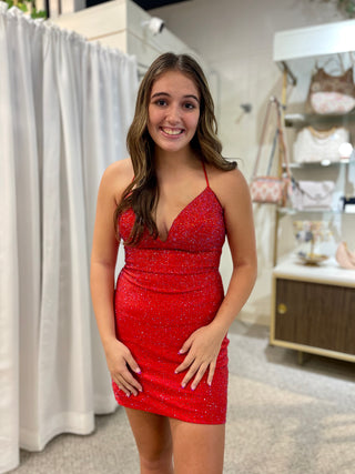 Sherri Hill 55117 - Red Size 10