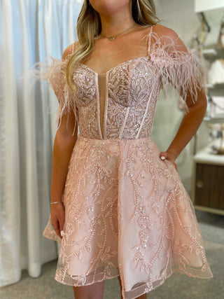 Sherri Hill 55787 - Blush Size 6