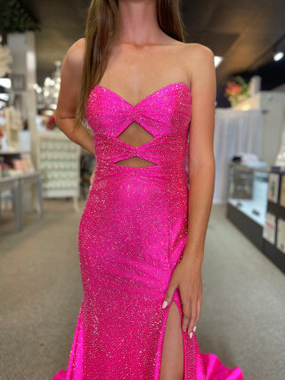 Sherri Hill 56932 - Bright Fuchsia Size 4