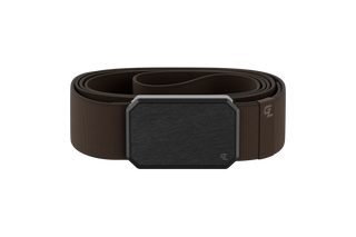 Groove Belt - Brown Belt w/ Gunmetal Buckle