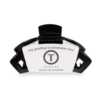 Teleties Small Open Jet Black Hair Clip