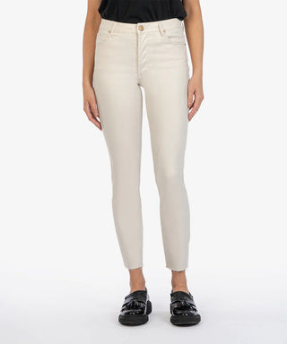 *FINAL SALE* Kut from the Kloth Champagne Coated Charlize High Rise Cigarette Leg Pants