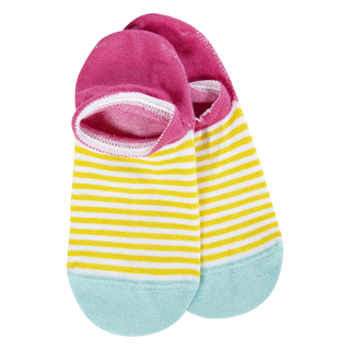 World's Softest Socks Knit Pickin' Light Weight No Show - Yellow Multi