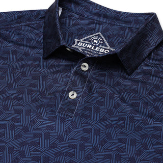 Burlebo Performance Polo - Stars and Stripes - Navy