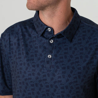 Burlebo Performance Polo - Stars and Stripes - Navy