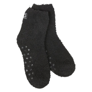 World's Softest Socks Cozy Quarter w/ Grippers - Black