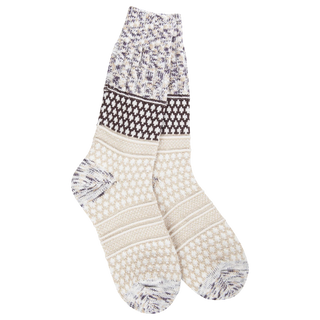 World's Softest Socks Weekend Gallery Textured Crew - Cookie Dough Multi
