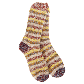 World's Softest Socks Cozy Crew Multi - Harvest Multi