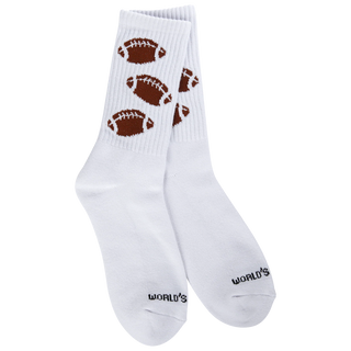 World's Softest Socks Holiday Sport Mini Crew - Football