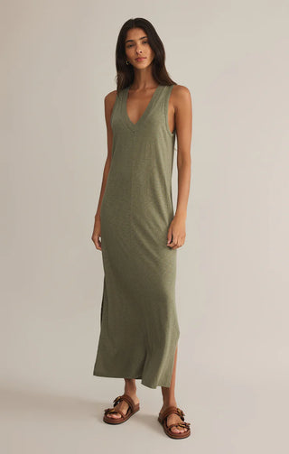 *FINAL SALE* Z Supply Palisades Midi Dress - Avocado