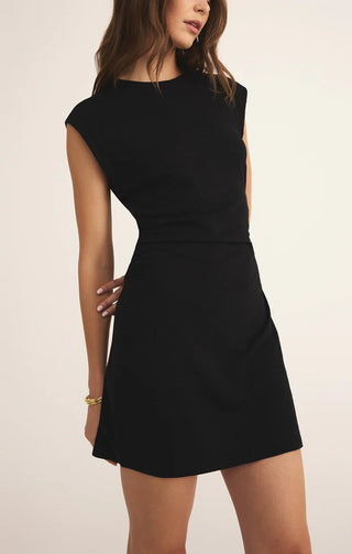 Z Supply Camino Textured Mini Dress - Black