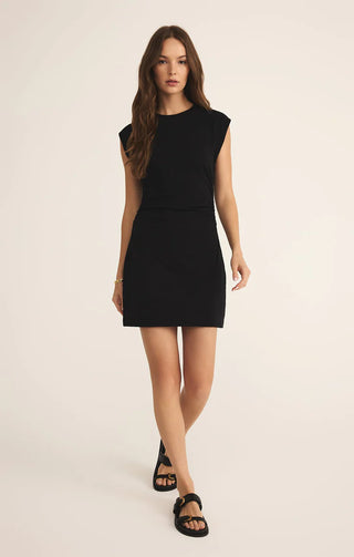 Z Supply Camino Textured Mini Dress - Black