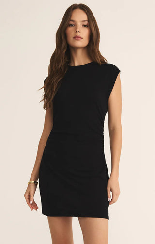 Z Supply Camino Textured Mini Dress - Black