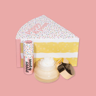 Poppy & Pout Lip Care Gift Set - Birthday Confetti Cake