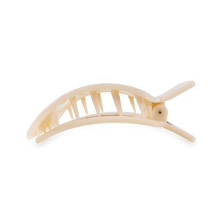 Teleties Almond Beige Medium Flat Square Clip