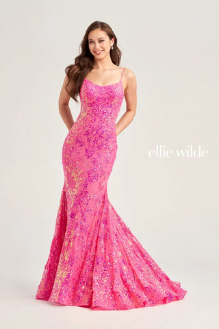 Ellie Wilde EW35015 - Hot Pink Size 12