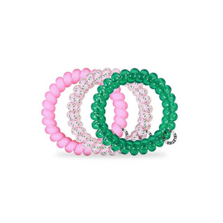 Teleties Spiral Hair Coils | Large | Merry Pinkmas Hair Ties