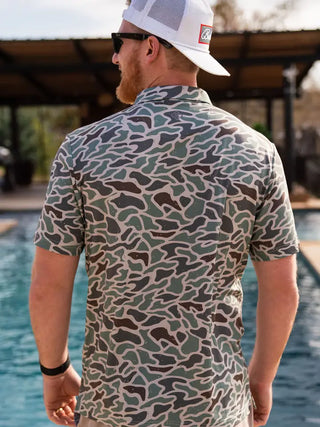 Burlebo Performance Polo - Retro Duck Camo