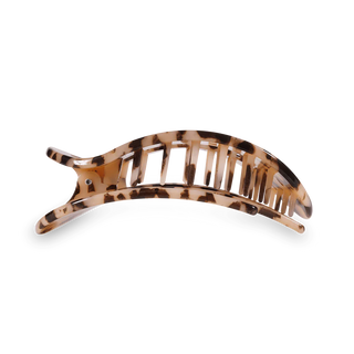 Teleties Blonde Tortoise Large Flat Round Clip