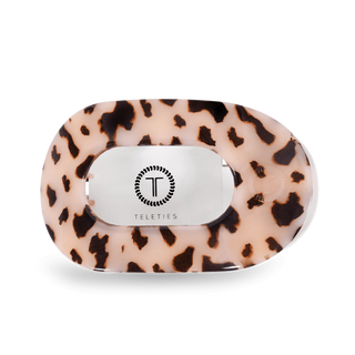 Teleties Blonde Tortoise Large Flat Round Clip