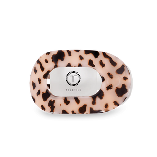 Teleties Blonde Tortoise Medium Flat Round Hair Clip