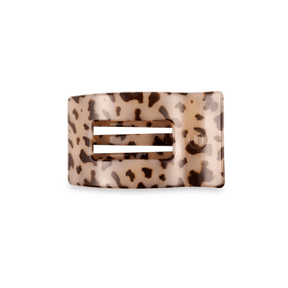 Teleties Blonde Tortoise Small Flat Rectangle Hair Clip