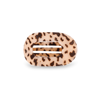 Teleties Blonde Tortoise Small Flat Round Clip