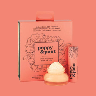 Poppy & Pout Lip Care Duo - Pink Grapefruit