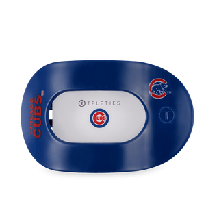 Teleties Chicago Cubs Large Flat Round Hair Clip